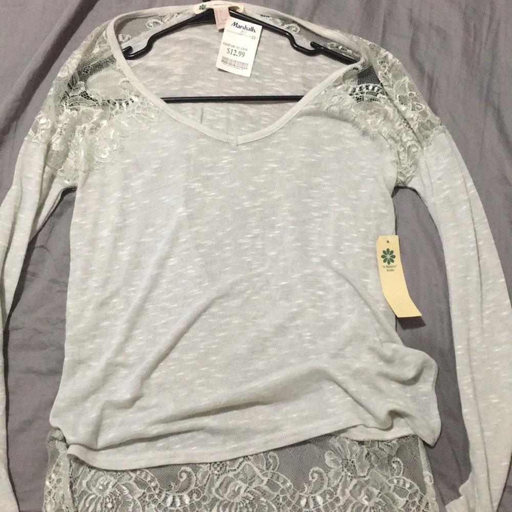 Long dressy sweat shirt